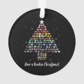 Heb een Rockin Christmas Crystal Gem Tree Rockhoun Ornament (achterkant)