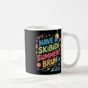 Heb een Skibidi Summer Bruh Gen Alpha Slang leraar Koffiemok