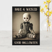 Heb een slechte goede Halloween Kaart (Gele Bloem)