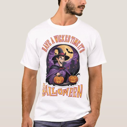 Heb een slechte tijd, het is Halloween T-shirt (Voorkant)