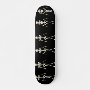 Heb een spoky-halloween, Halloween-skelet Skateboard