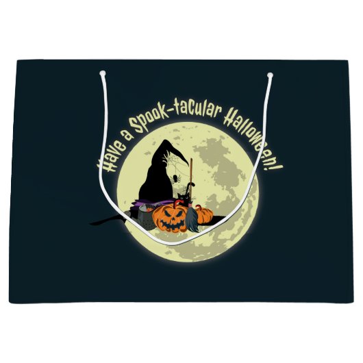 Heb een Spook-taculaire Halloween Gift Bag Groot Cadeauzakje (Voorkant)