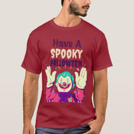 Heb een spookachtige Halloween met afbeelding van  T-shirt