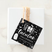 Heb een Spooktaculaire Halloween Black & White Bedankjes Labels (In situ)