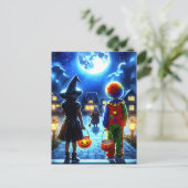 Heb een Spooky Halloween Feestdagenkaart (Staand voorkant)