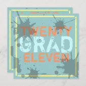 Heb een Uitnodiging van de Partij van de Graduatie (Voorkant / Achterkant)