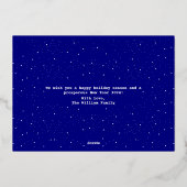 Heb een vreugdevolle & gezegende kerst|Een foto Folie Feestdagenkaart (Achterkant)