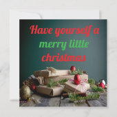 Heb een vrolijk klein kerstfeest kaart (Voorkant)