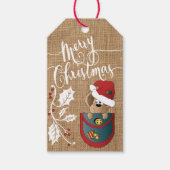 Heb een vrolijke kerstmuis cadeaulabel (Voorkant)