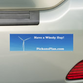 Heb een Windy Dag! PP-Bumpersticker Bumpersticker (Op auto)