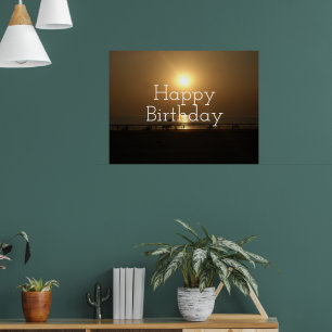 Heb een zegelbaar Happy Birthday Design Online Kun Poster