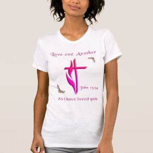 Heb elkaar lief zoals ik van jullie heb gehouden t-shirt