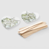 Heb en houd Zee Star Hydrangea White Wedding Han Handwaaier (Niet-gemonteerd)