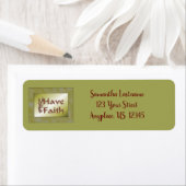 Heb Faith Inspirerend Adres Etiket (Insitu)