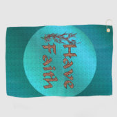 Heb Faith Inspirerend Golfhanddoek (Horizontaal)