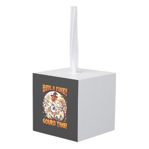 Heb Functyge Pompoen Tijd Halloween Geest Pompoen_ Kubus Ornament