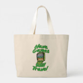 Heb games die Funny Player Motto reizen Grote Tote Bag (Achterkant)