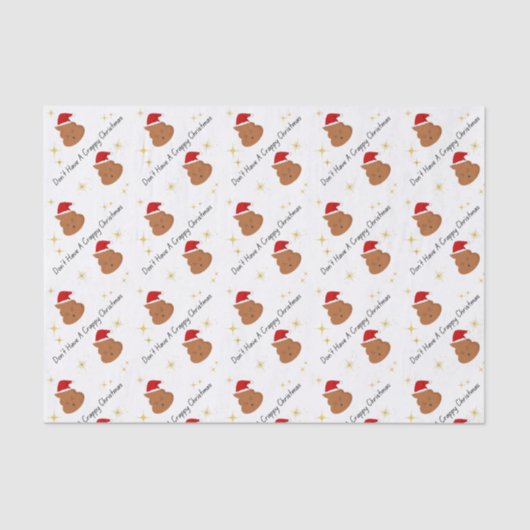 Heb geen waardeloos kerstpapier tissuepapier (Voorkant)