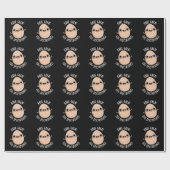 Heb geweldige ei-speculatie Grappig ei Pun Dark BG Cadeaupapier (Vlak)