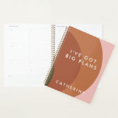 Heb grote plannen moderne geometrische Boho Circle Planner (Display)