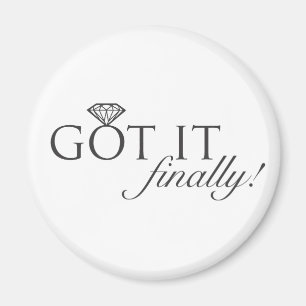 Heb het - Eindelijk Diamond Ring Magneet