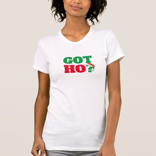 Heb Ho? grappige Kerstman Gezegden Kerstcitaten Hu T-shirt (Voorkant)