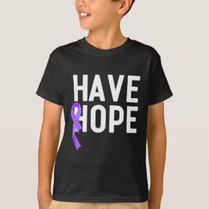 Heb Hoop Paarse Lint Overdose Awareness End Toevoe T-shirt