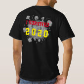  heb ik 20xx explosie donker overleefd t-shirt (Achterkant)