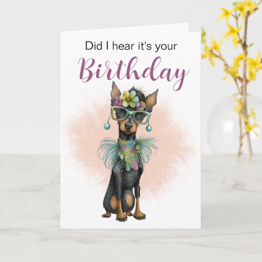 Heb ik gehoord dat je jarig bent? Verjaardagskaart Kaart (Gele Bloem)