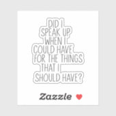 Heb ik gesproken? sticker (Vel)