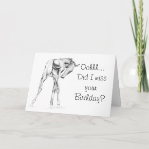 Heb ik je verjaardag gemist? kaart