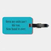 "Heb ik mijn koffer gezien?" Bagage label (Achterkant horizontaal)