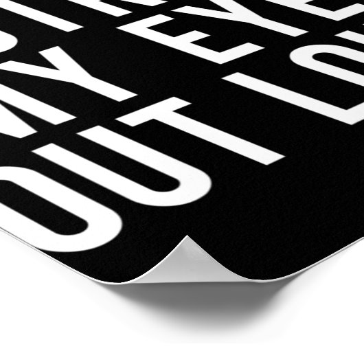 Heb ik mijn ogen luid uitgerold? poster (Hoek)