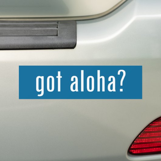 Heb je aloha? bumpersticker (Op auto)