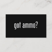 Heb je ammo ? visitekaartje (Voorkant)