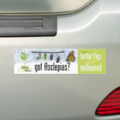 Heb je Asclepias (Milkweed)? Bumpersticker (Op auto)