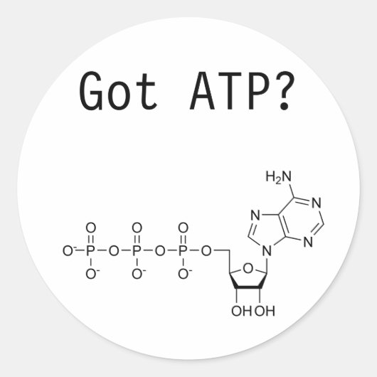 Heb je ATP? Ronde Sticker (Voorkant)