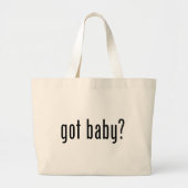 Heb je baby? grote tote bag (Voorkant)