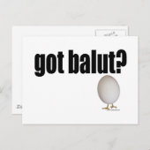 Heb je Balut? Briefkaart (Voorkant / Achterkant)