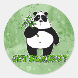 Heb je bamboe ? ronde sticker