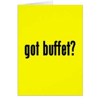 Heb je buffet?