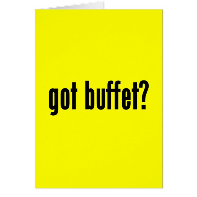 Heb je buffet? (Voorkant)