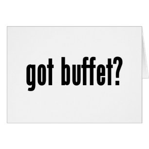 Heb je buffet?