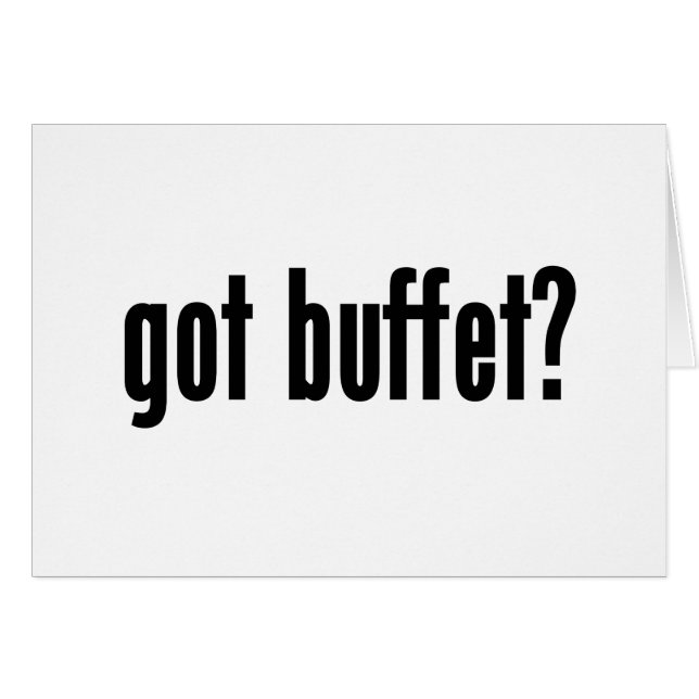 Heb je buffet? (Voorkant Horizontaal)