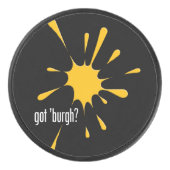 Heb je burgh? hockey puck (Voorkant)