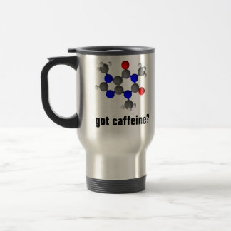 Heb je cafeïne? mok koffie