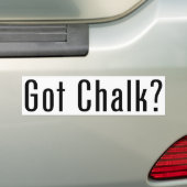 Heb je Chalk? Bumpersticker (Op auto)
