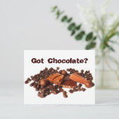 Heb je chocolade? briefkaart (Staand voorkant)