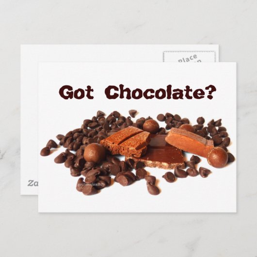 Heb je chocolade? briefkaart (Voorkant / Achterkant)