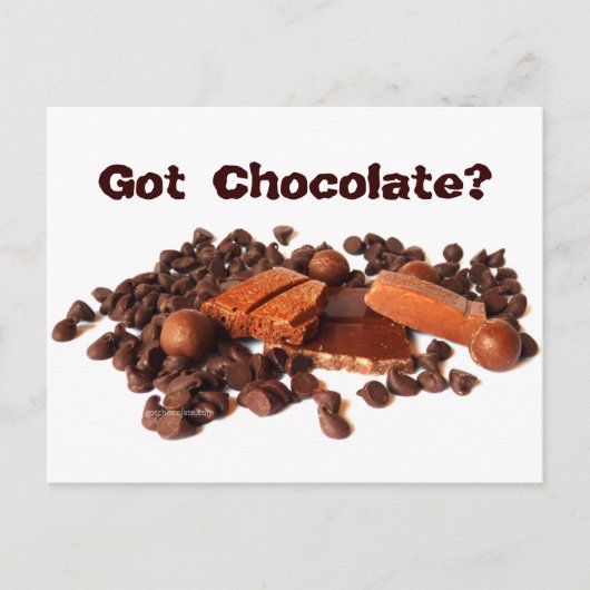 Heb je chocolade? briefkaart (Voorkant)